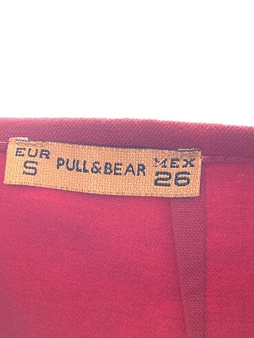 s Beden kırmızı Renk Pull and Bear Mini Etek %70 İndirimli.