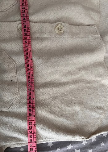 Bej Keten kadın kalın Gömlek Uzun Kollu - Görsel 5