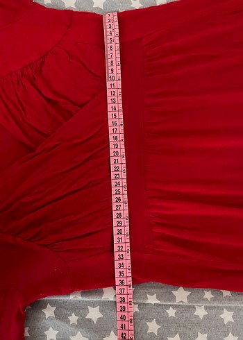 Kırmızı kadın elbıse - Görsel 5