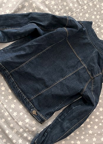 Düğmeli Kadın Kot Ceket - Görsel 4