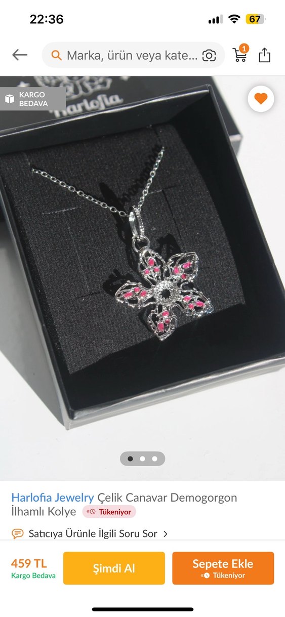 Stringer things demogorgon çelik kolye - Görsel 3