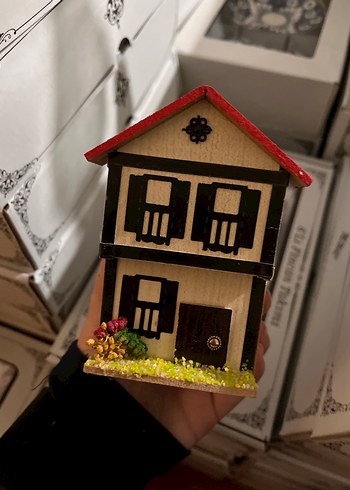 Ahşap Ev maketi kalemlik - Görsel 5