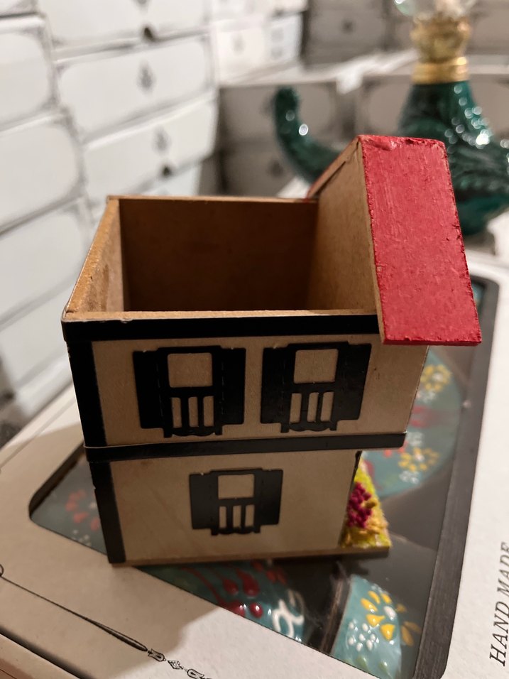 Ahşap Ev maketi kalemlik - Görsel 4