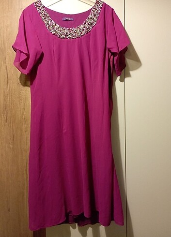 Pembe günlük elbise