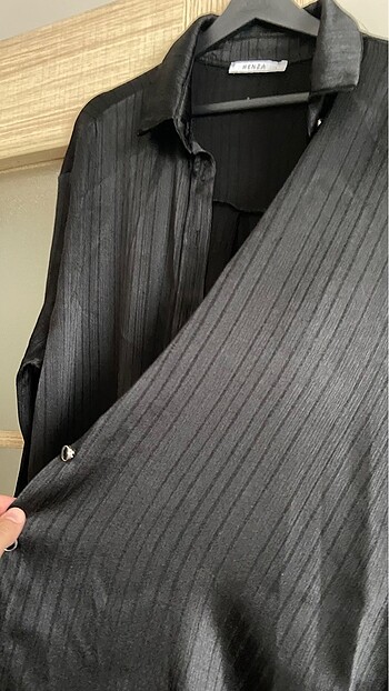 Henza saten gömlek - Görsel 4