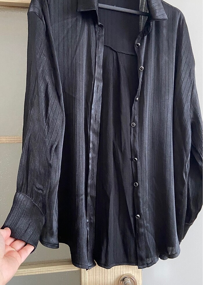 Henza saten gömlek - Görsel 2