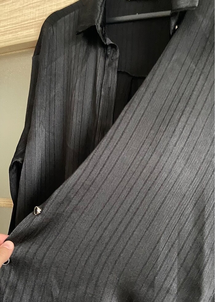 Henza saten gömlek - Görsel 4