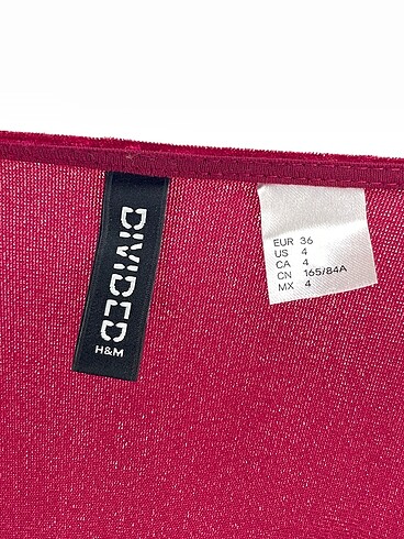 36 Beden bordo Renk H&M Kısa Elbise %70 İndirimli.