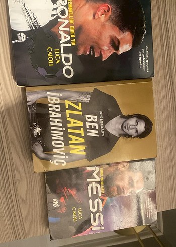 Futbol efsaneleri hakkında 3 kitap seti