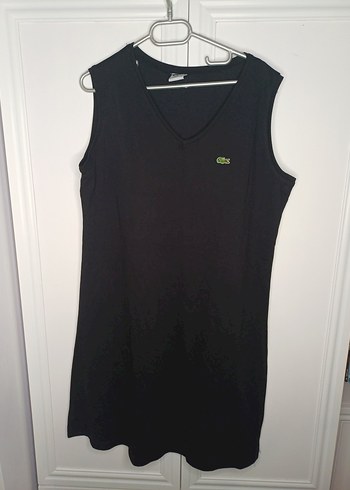 Lacoste Siyah V Yaka Kolsuz Elbise