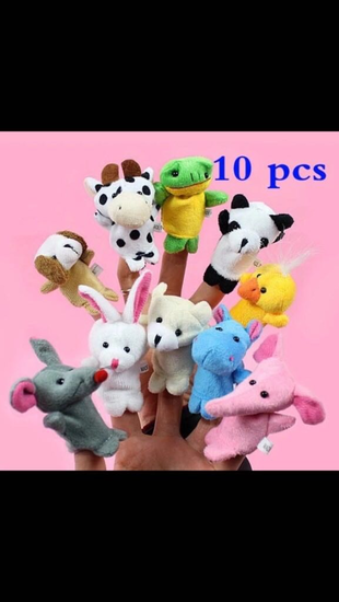 10 adet parmak kukla set