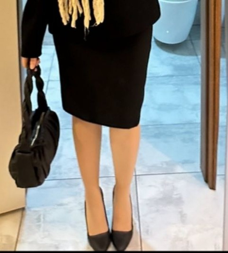 Siyah Rugan Topuklu Kadın Stiletto - Görsel 2