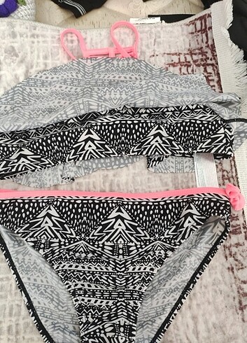 12-13 Yaş Beden çeşitli Renk Bikini