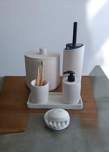  Beden beyaz Renk Beyaz Beton Banyo Seti