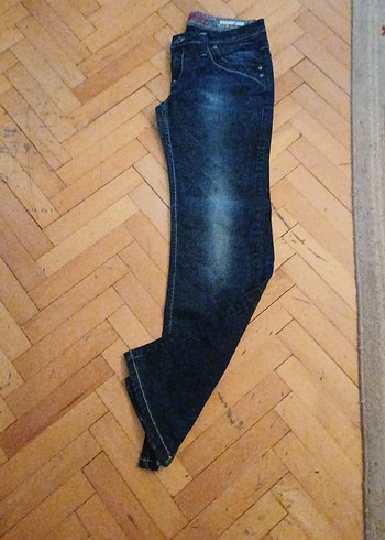 Kadın Koyu Mavi Normal Boy Denim Pantolon