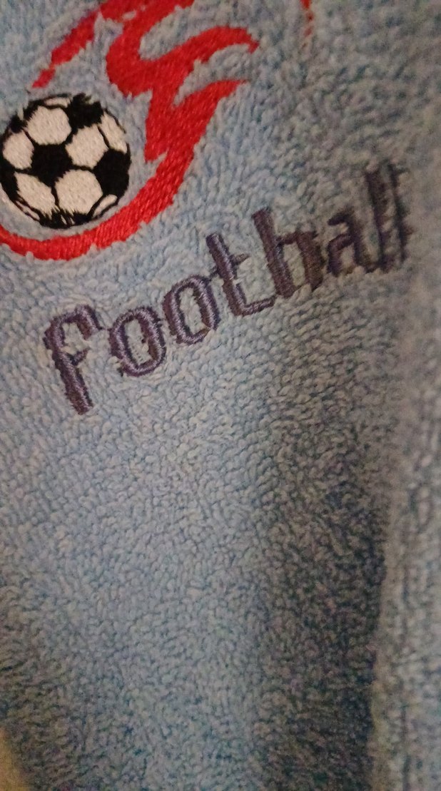 Kapşonlu Erkek Çocuk Bornoz - Mavi - Görsel 5