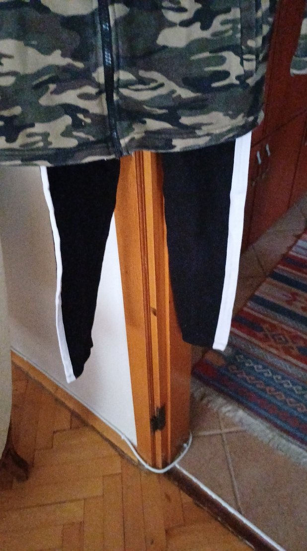 Pembe Kapüşonlu Kamufla Ceket - Görsel 4