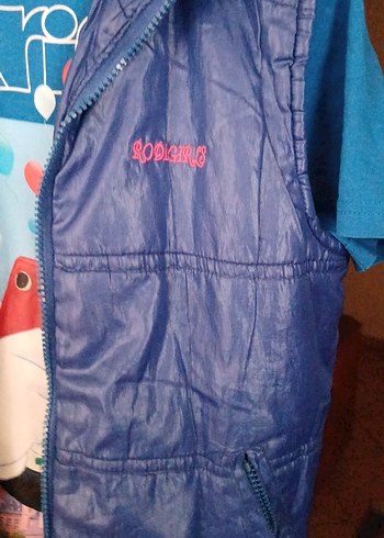 Mavi Fermuarlı Çocuk Yelek - Görsel 5