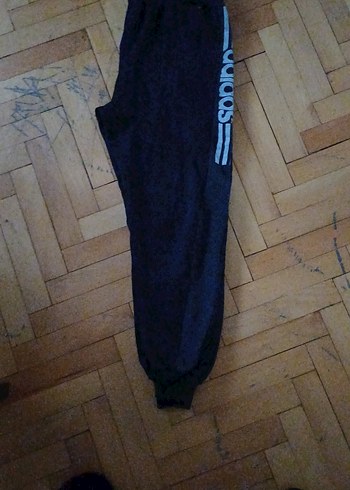 Siyah Erkek Sweatpants Velcro Detaylı - Görsel 4
