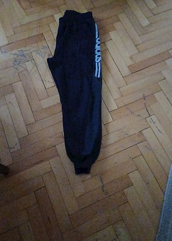 Siyah Erkek Sweatpants Velcro Detaylı - Görsel 2