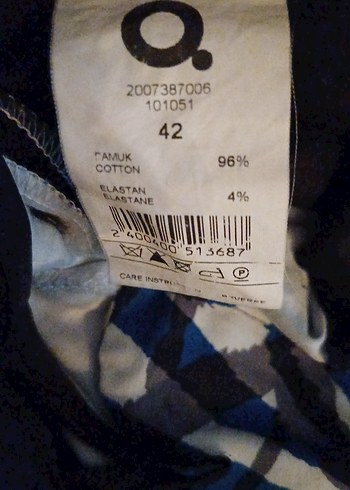 Koyu Mavi Zebra Desenli Kadın Tayt - Görsel 11