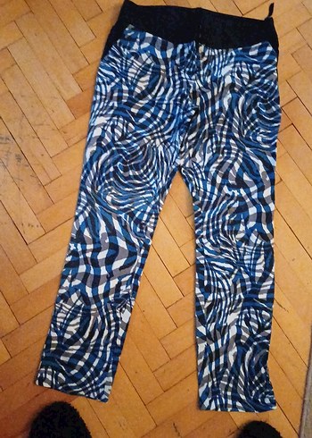 Koyu Mavi Zebra Desenli Kadın Tayt - Görsel 7