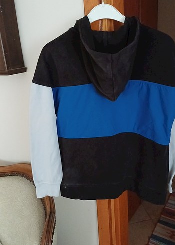 Erkek Baskılı Fermuarlı Sweatshirt - Görsel 9