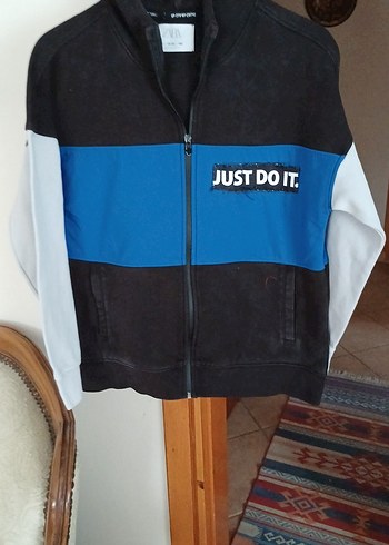 Erkek Baskılı Fermuarlı Sweatshirt - Görsel 4