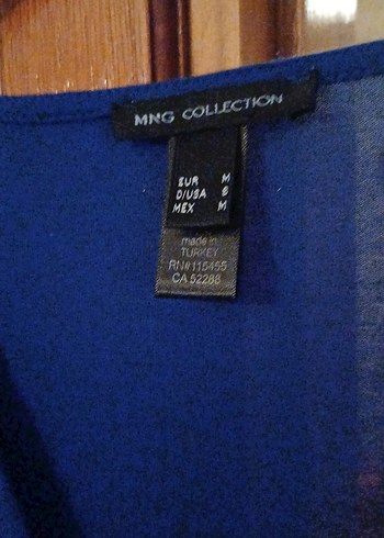 Mavi Keten V Yaka Kolsuz Tulum - Görsel 5