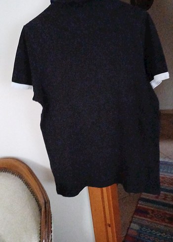 Erkek Siyah Beyaz Çizgili Polo Tişört - Görsel 9