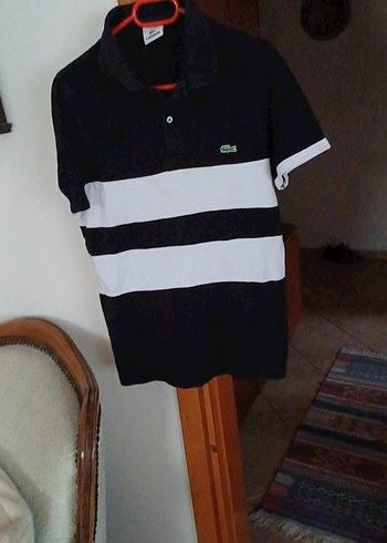 Erkek Siyah Beyaz Çizgili Polo Tişört - Görsel 4