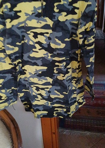 Düğmeli Siyah  etek sweatshirt pamuklu - Görsel 3