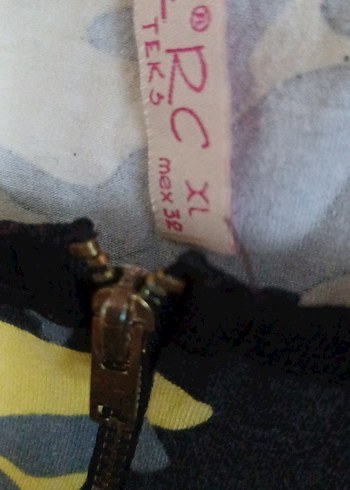 Düğmeli Siyah  etek sweatshirt pamuklu - Görsel 8
