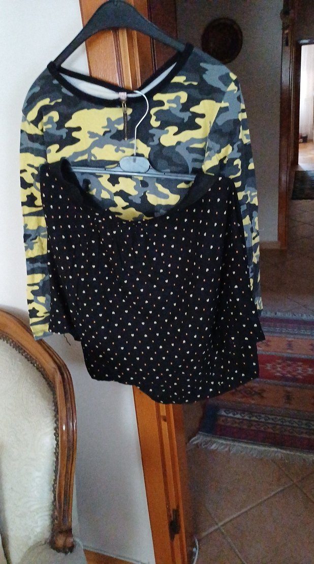 Düğmeli Siyah  etek sweatshirt pamuklu - Görsel 5