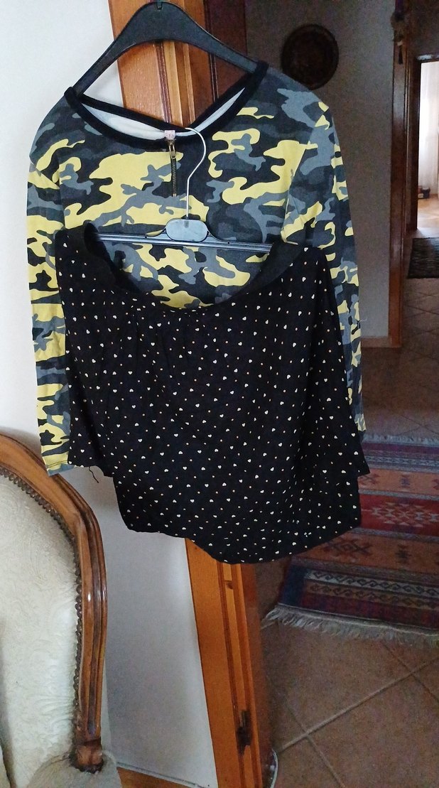 Düğmeli Siyah  etek sweatshirt pamuklu - Görsel 4