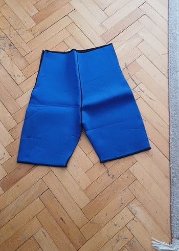 Mavi Mini Spor Şort Velcro Bantlı - Görsel 2