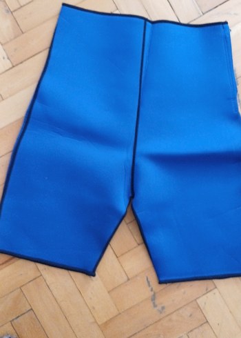 Mavi Mini Spor Şort Velcro Bantlı - Görsel 6