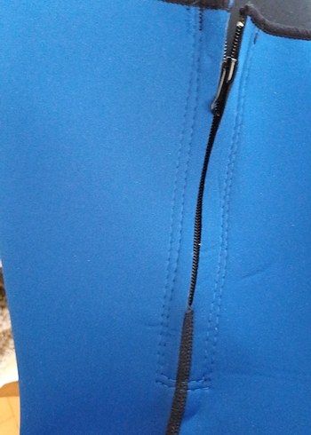 Mavi Mini Spor Şort Velcro Bantlı - Görsel 8