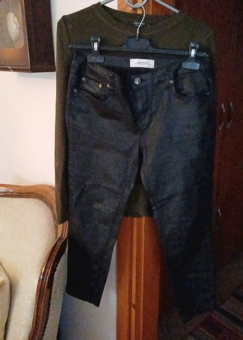 Siyah Kemerli Kadın Boyfriend Kot Pantolon - Görsel 20