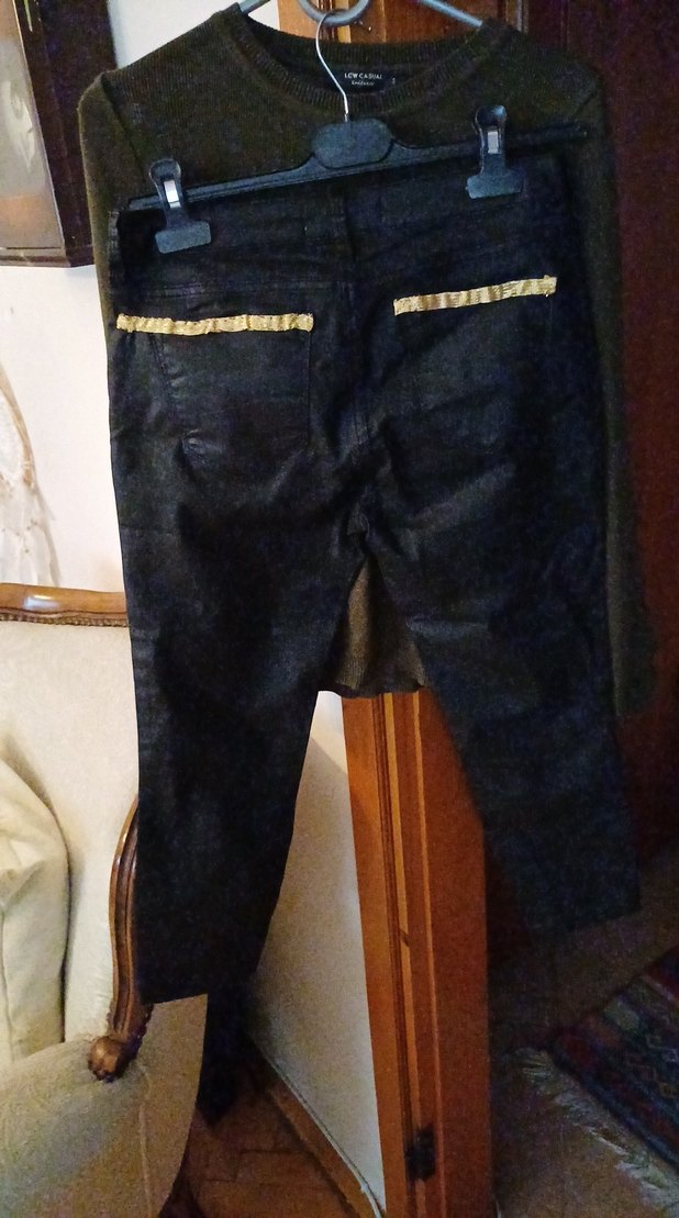 Siyah Kemerli Kadın Boyfriend Kot Pantolon - Görsel 2