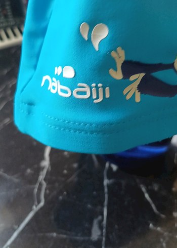 Erkek Çocuk Pembe Yüzme Şortu ve Mavi Bone - Görsel 12