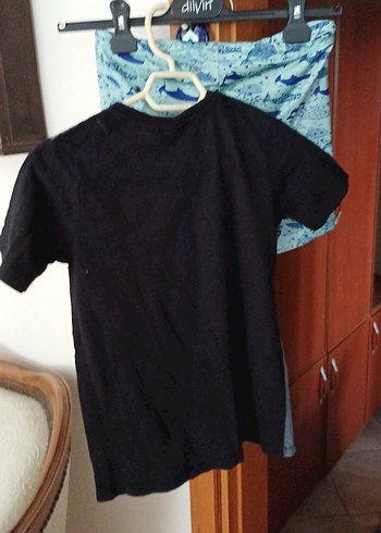 Desenli Erkek Çocuk Deniz Şortu 11-12.yas tisort yanında - Görsel 11