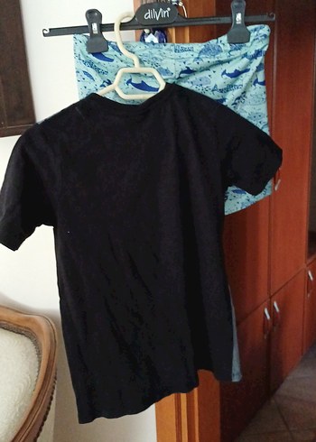 Desenli Erkek Çocuk Deniz Şortu 11-12.yas tisort yanında - Görsel 10