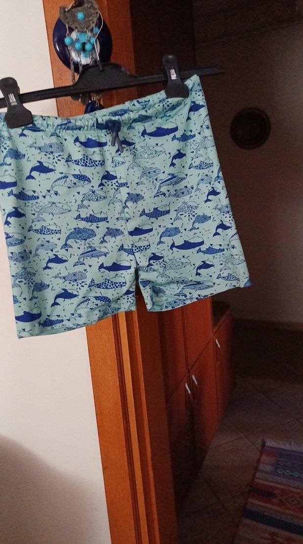 Desenli Erkek Çocuk Deniz Şortu 11-12.yas tisort yanında - Görsel 4