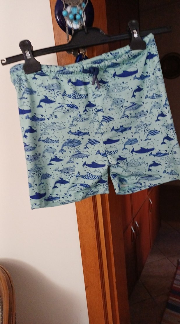 Desenli Erkek Çocuk Deniz Şortu 11-12.yas tisort yanında - Görsel 2