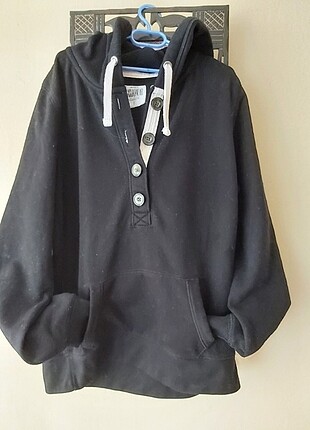 Sweatshirt kapsonlu cepli yepyeni ici pamuklu sorunsuz 