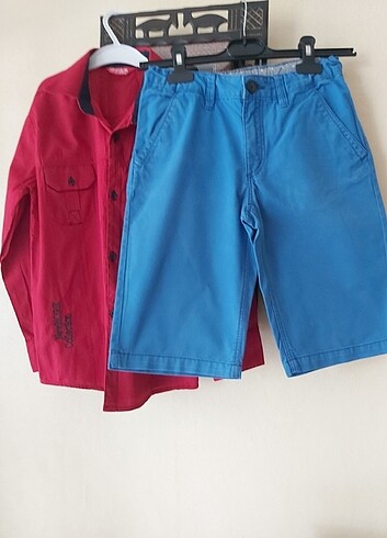H&M Gömlek şort yepyeni 2 kez giyildi. Sorunsuz 10 yas sorunsuz