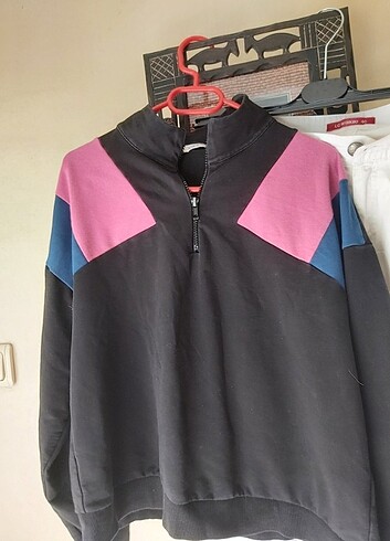 XDYE Sweatshirt önden fermuarli iki göğüs arasi 55 boy 65cm 