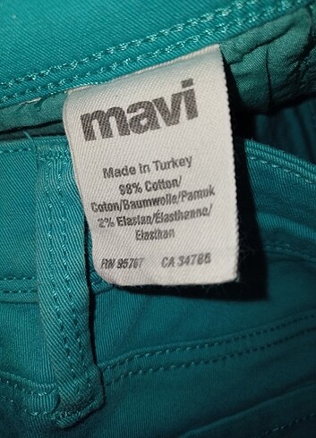 27 Beden Likrali kot pantolon mavi 27 no sorunsuz yepyeni 