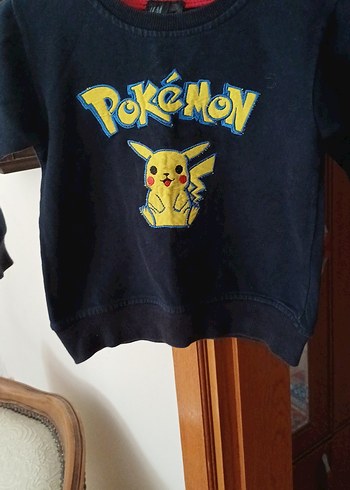 H&M Pokemon Baskılı Erkek Bebek Denim Takım